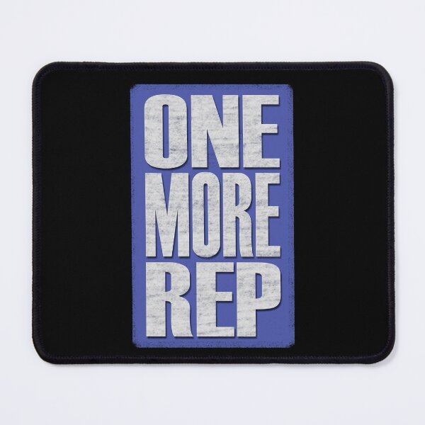 Item preview, One More Rep - Blue, black, white - fitness, motivational designed and sold by Honest-Quotes.
