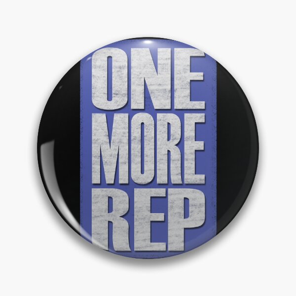 Item preview, One More Rep - Blue, black, white - fitness, motivational designed and sold by Honest-Quotes.