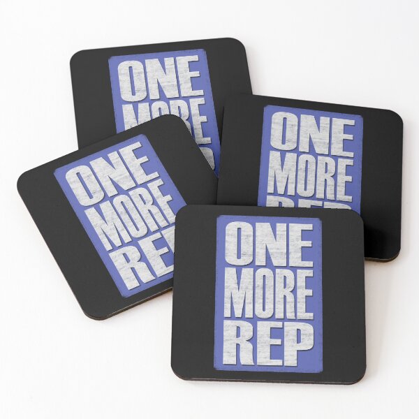 Item preview, One More Rep - Blue, black, white - fitness, motivational designed and sold by Honest-Quotes.