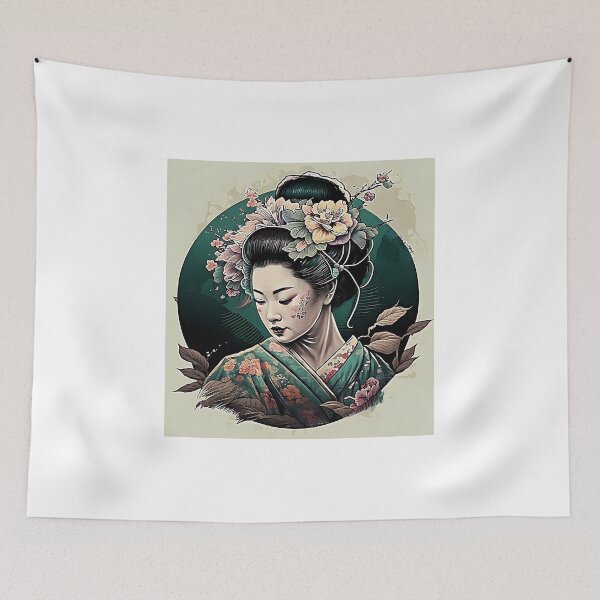 Artikelvorschau, Porträt-Geisha entworfen und verkauft von Yasart3.