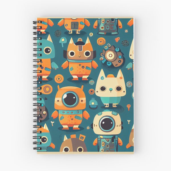 Item preview, Cute Robots Pattern designed and sold by CutePatternsRB.