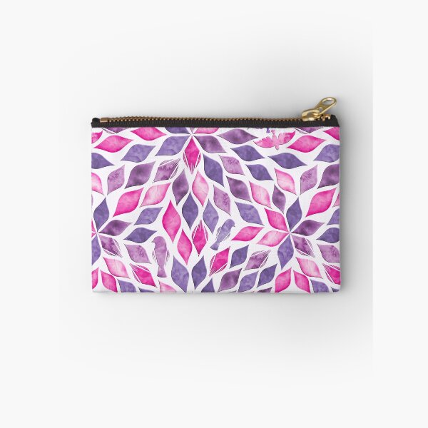 Item preview, Hidden Birds in Marble Tiles in Watercolor Pink Purple designed and sold by Katj-A-Studio.