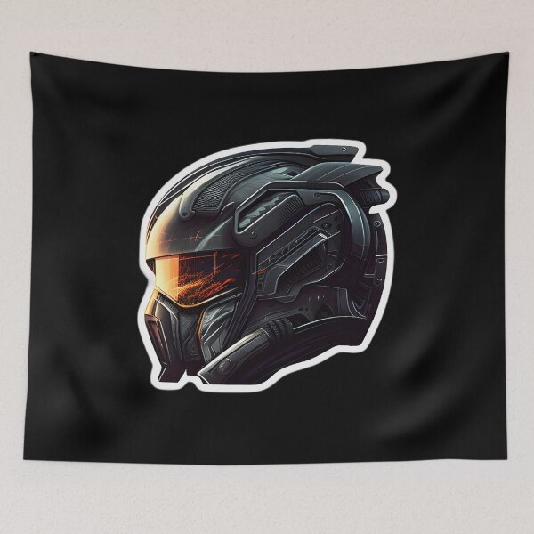 Item preview, Cyberpunk Futuristic Helmet designed and sold by beluxe.
