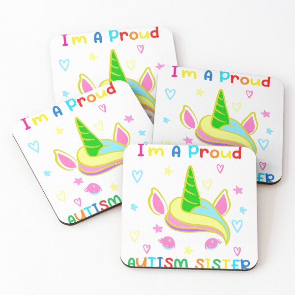 Item preview, Autism Awareness Dabbing Unicorn Girl Proud Autism Sister designed and sold by FirstTouch.