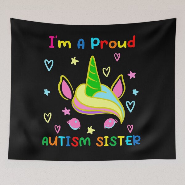 Item preview, Autism Awareness Dabbing Unicorn Girl Proud Autism Sister designed and sold by FirstTouch.