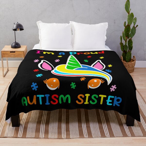 Item preview, Autism Awareness Dabbing Unicorn Girl Proud Autism Sister designed and sold by FirstTouch.