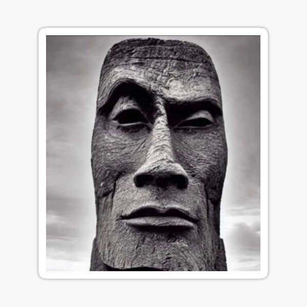 Moai Easter Island Head Statue Emoji Meme Sticker for Sale by