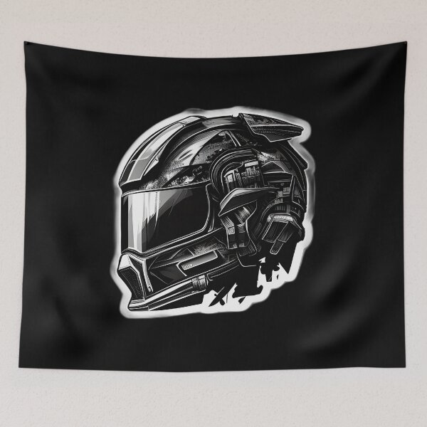 Item preview, Cyberpunk Futuristic Helmet designed and sold by beluxe.
