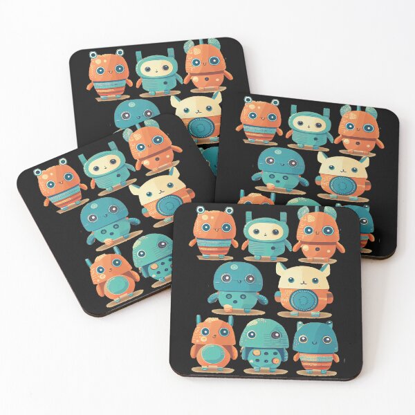 Artikelvorschau, Cute Robots Pattern entworfen und verkauft von CutePatternsRB.