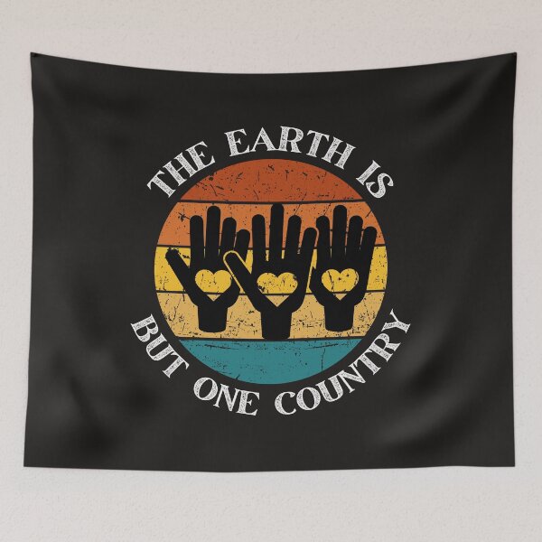 Item preview, The earth is but one country _Retro Sunset  designed and sold by KereetsaOne.