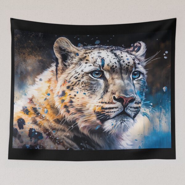 Item preview, Dreamy Snow Leopard designed and sold by wildlifezen.