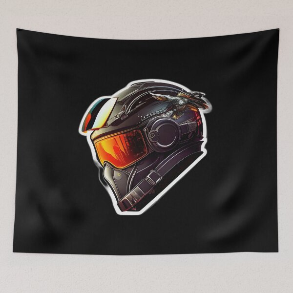 Item preview, Cyberpunk Futuristic Helmet designed and sold by beluxe.
