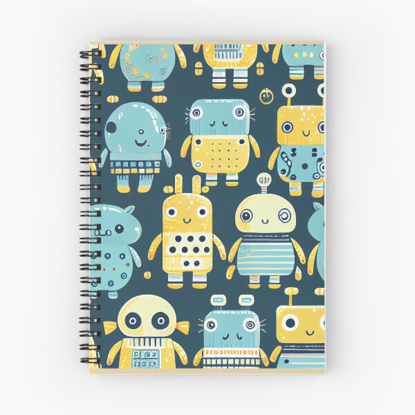 Item preview, Cute Robots Pattern designed and sold by CutePatternsRB.