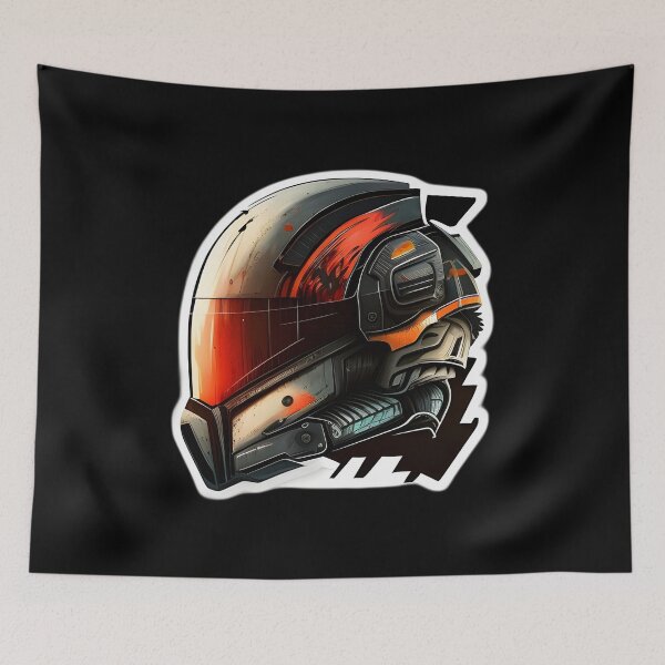 Item preview, Cyberpunk Futuristic Helmet designed and sold by beluxe.