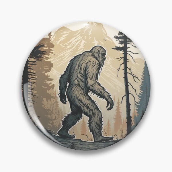 Item preview, Bigfoot Sticker Sasquatch Novelty Wild Fun Hiking Sticker designed and sold by iPaint Airbrush Studio.