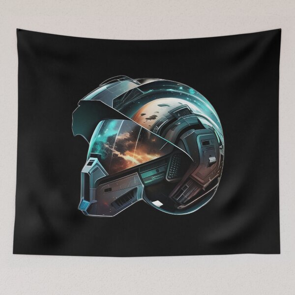 Item preview, Cyberpunk Futuristic Helmet designed and sold by beluxe.