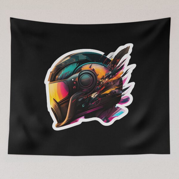 Item preview, Cyberpunk Futuristic Helmet designed and sold by beluxe.