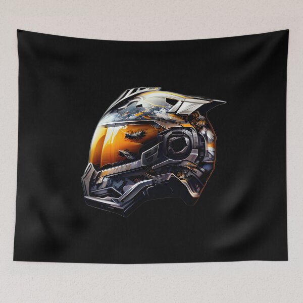 Item preview, Cyberpunk Futuristic Helmet designed and sold by beluxe.