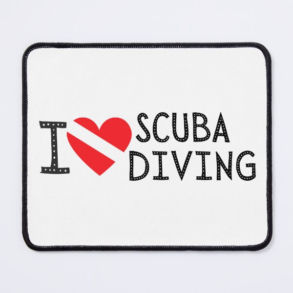 Item preview, I LOVE Scuba Diving Flag designed and sold by Nostraw.
