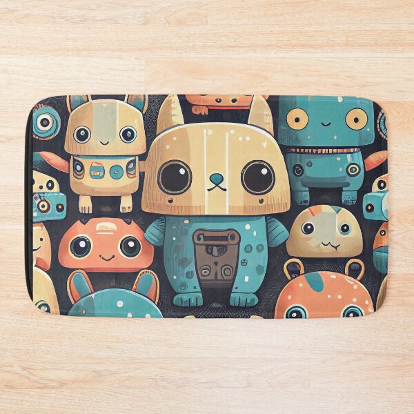 Item preview, Cute Robots Pattern designed and sold by CutePatternsRB.