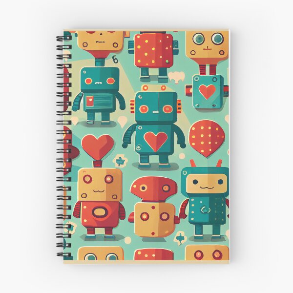 Item preview, Cute Robots Pattern designed and sold by CutePatternsRB.