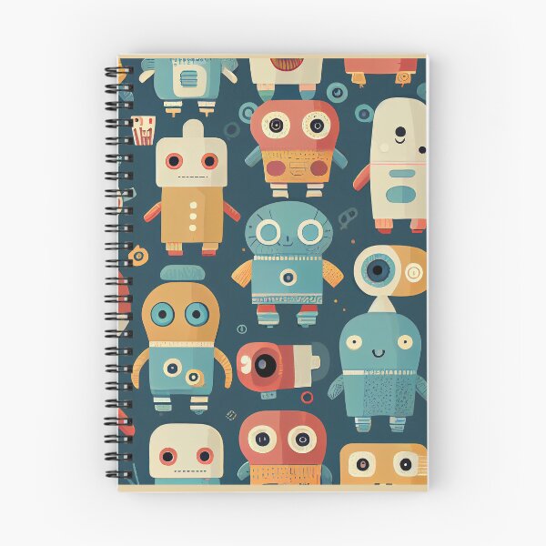 Item preview, Cute Robots Pattern designed and sold by CutePatternsRB.