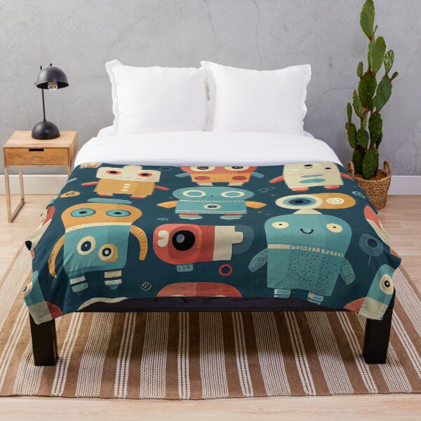 Item preview, Cute Robots Pattern designed and sold by CutePatternsRB.