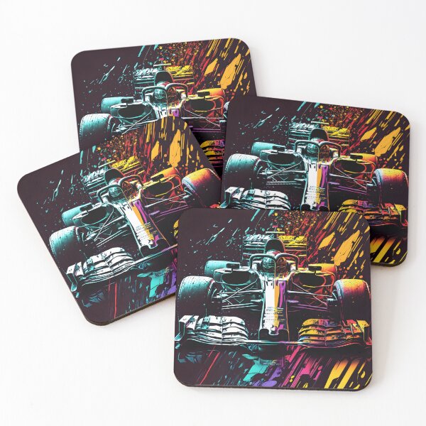Artikelvorschau, bunte f1-autoillustration entworfen und verkauft von R&B Art and design.