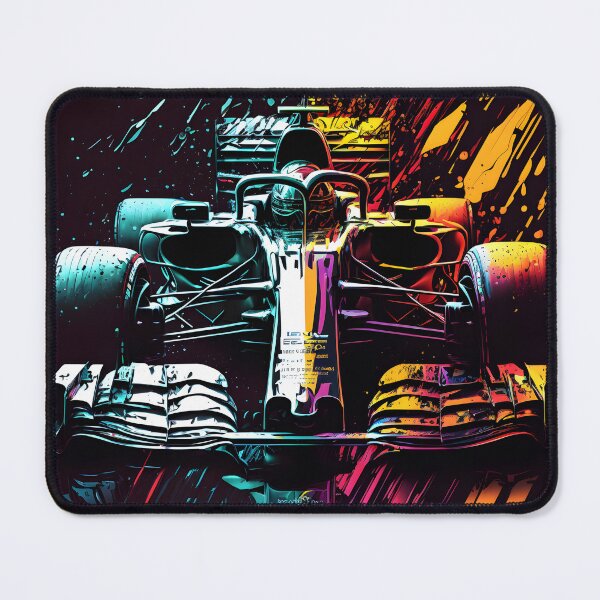 Artikelvorschau, bunte f1-autoillustration entworfen und verkauft von R&B Art and design.