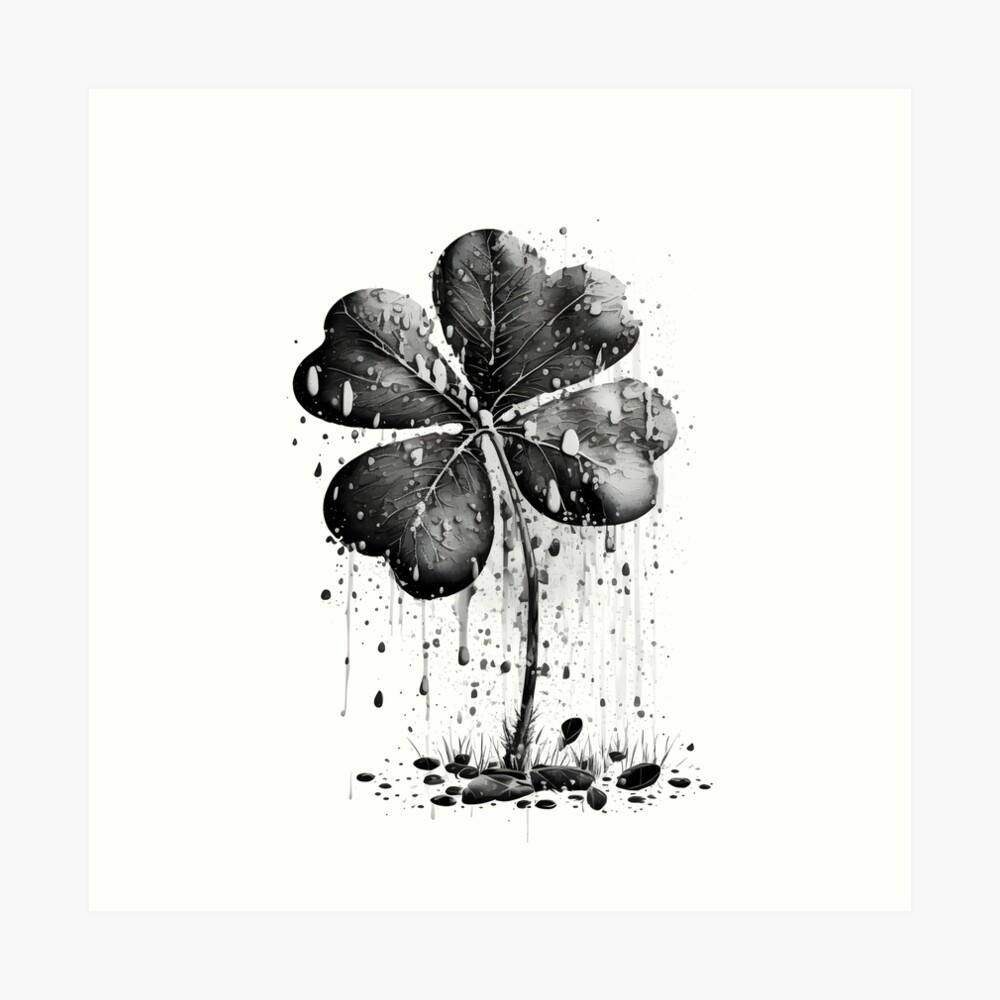 4 Leaf Clover Drawing {4 Easy Steps}! - The Graphics Fairy