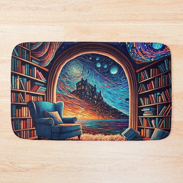 Artikelvorschau, A cosy library with a view entworfen und verkauft von artyficial-.