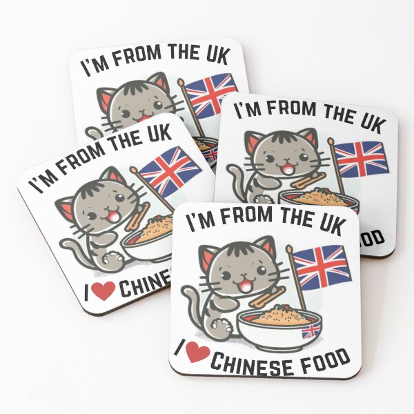 Item preview, Soy del Reino Unido. Me encanta la comida china. designed and sold by ImagineInk.