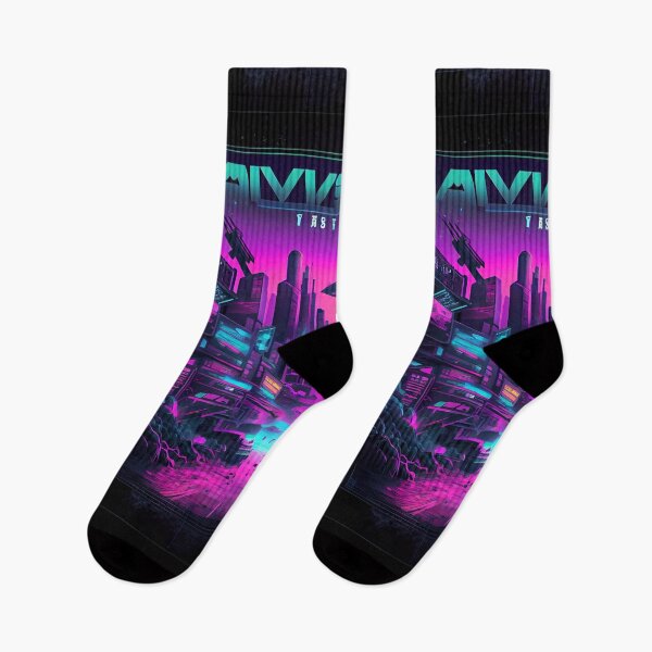Item preview, Alvveuox 80s Inspired Video Game Poster (Synthwave Dreams Retrowave Bedroom Lofi Living) designed and sold by ZGigerBarker.