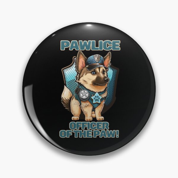 Item preview, Pawlice Officer of the Paw - Police K9 Dog designed and sold by RailoImage.