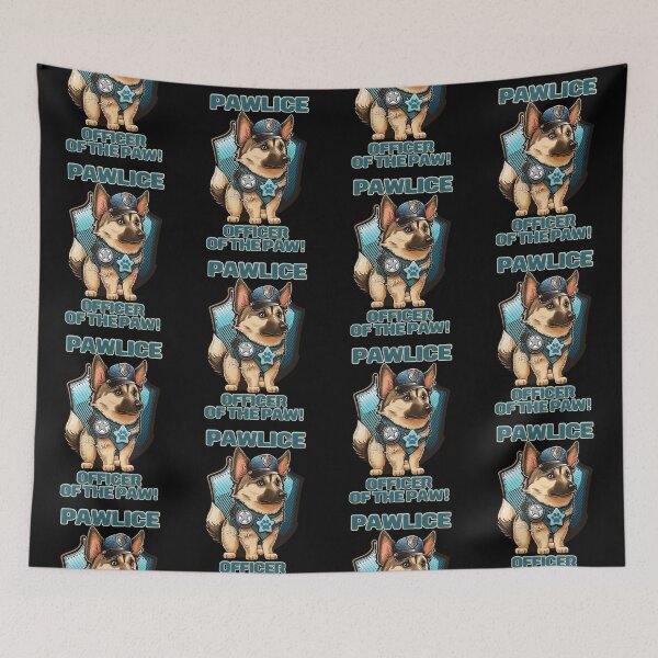 Item preview, Pawlice Officer of the Paw - Police K9 Dog designed and sold by RailoImage.