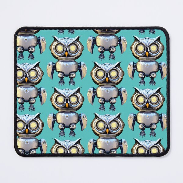Item preview, Chrome Robot Owl designed and sold by Mary Tighe.
