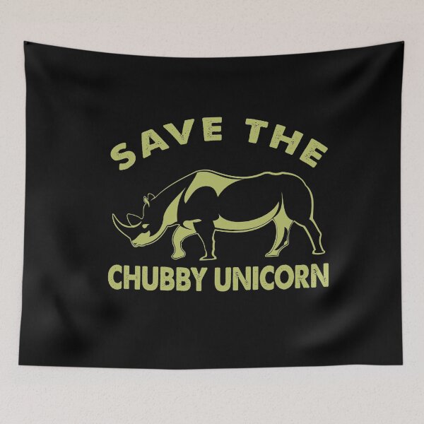 Item preview, Save The Chubby Unicorn designed and sold by TeaAndPrints.
