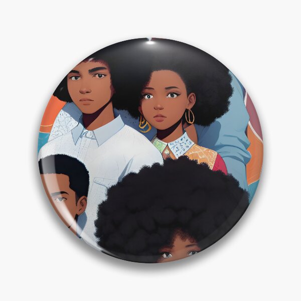 Item preview, Seventies-style Afro family designed and sold by MamaO1.