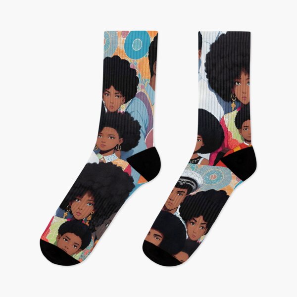 Item preview, Seventies-style Afro family designed and sold by MamaO1.