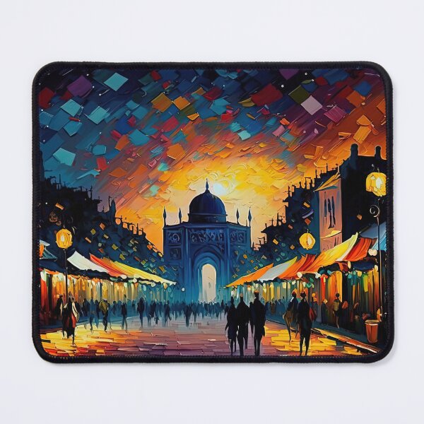 Item preview, A vibrant market street in morroco designed and sold by artyficial-.