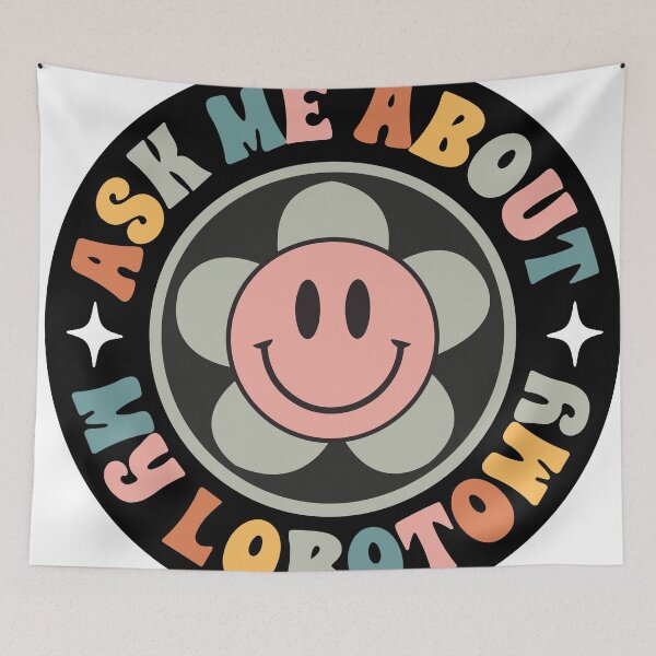 Item preview, Ask Me About My Lobotomy Funny Meme Bumper designed and sold by Fleyshop.