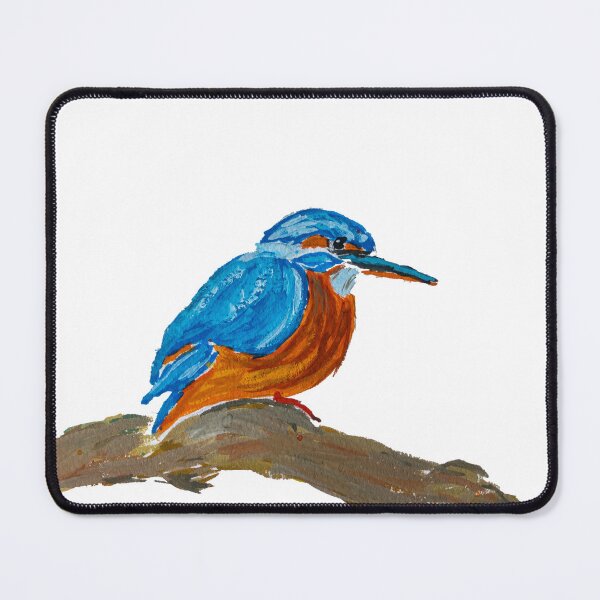 Item preview, Gouache Kingfisher designed and sold by Colzo Art.