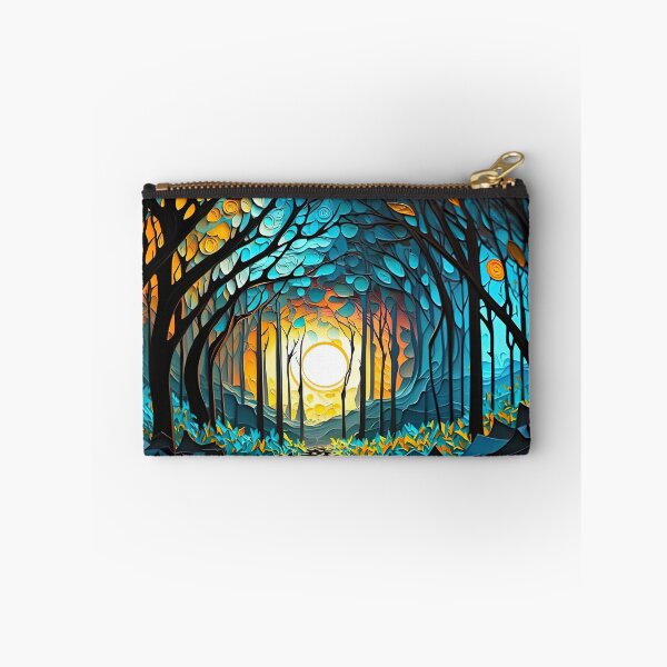 Item preview, colorful forest in the moonlight designed and sold by artyficial-.