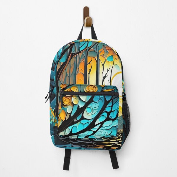Item preview, colorful forest in the moonlight designed and sold by artyficial-.