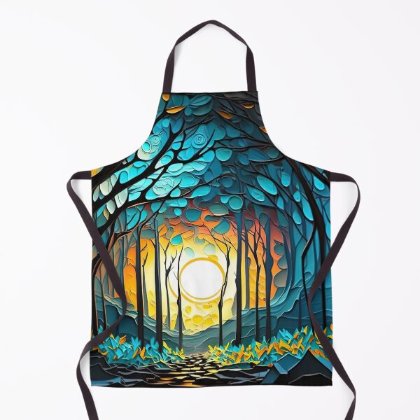 Item preview, colorful forest in the moonlight designed and sold by artyficial-.
