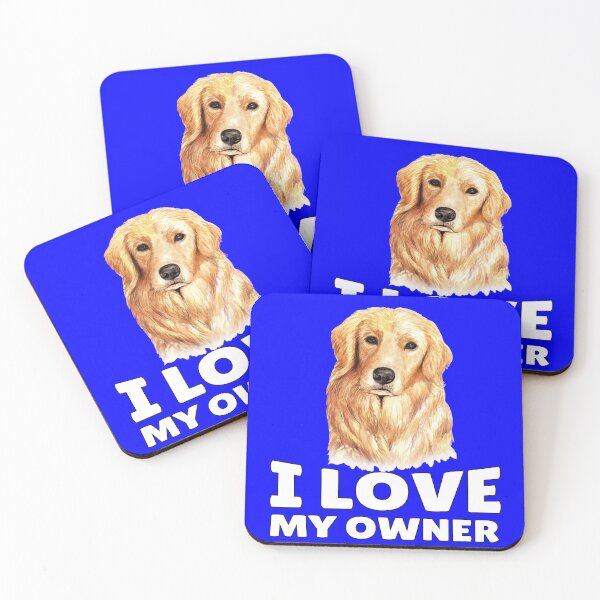 Item preview, Golden Retriever Dog Pet Owner I Love My Owner designed and sold by fantasticdesign.