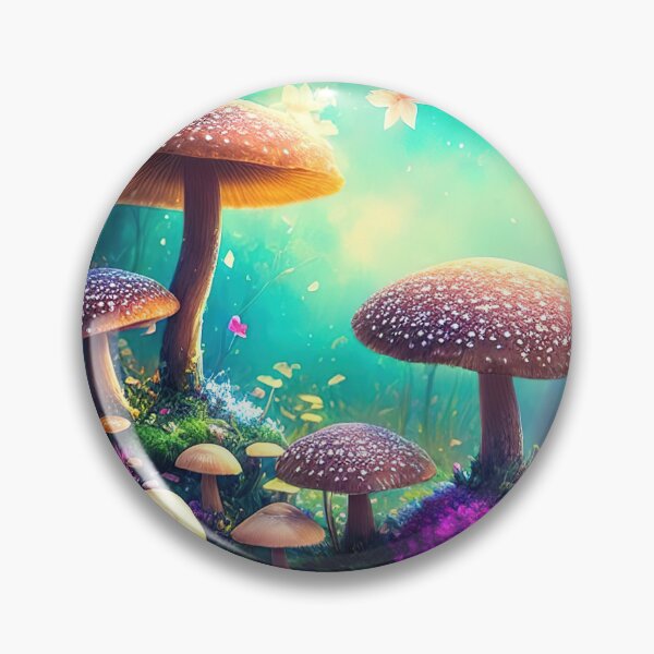 Item preview, Cute and vibrant mushroom and flower illustration designed and sold by RK - Shop.