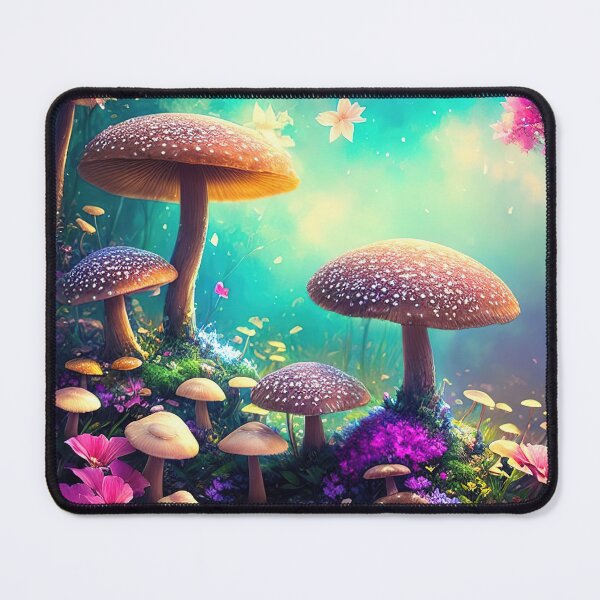 Item preview, Cute and vibrant mushroom and flower illustration designed and sold by RK - Shop.