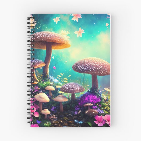 Item preview, Cute and vibrant mushroom and flower illustration designed and sold by RK - Shop.