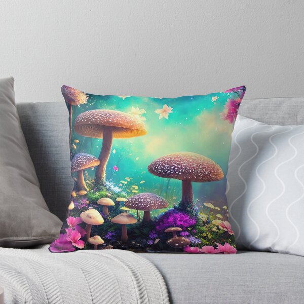 Item preview, Cute and vibrant mushroom and flower illustration designed and sold by RK - Shop.